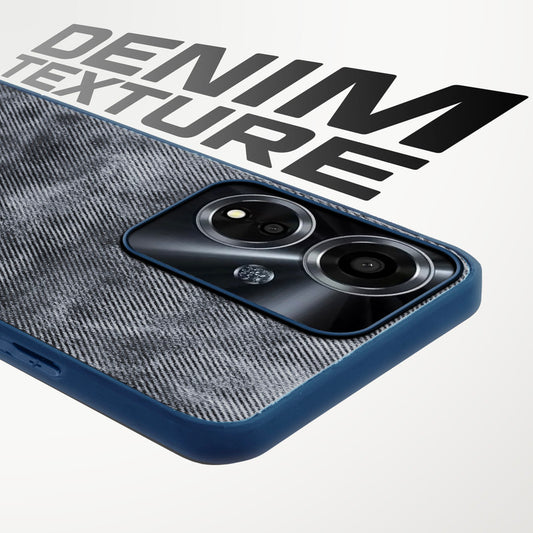Classic Denim Finish Back Case for Oppo A59 5G
