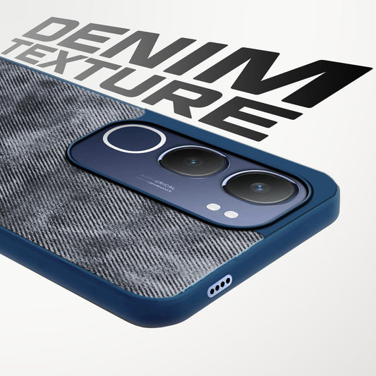 Classic Denim Finish Back Case for Vivo Y29 5G