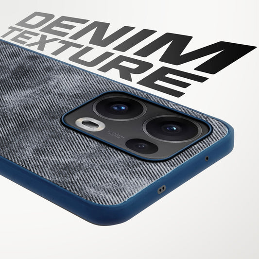 Classic Denim Finish Back Case for Oppo Reno 13 Pro 5G