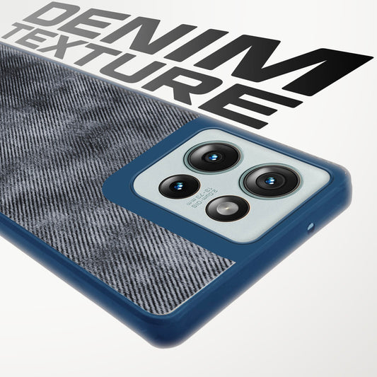 Classic Denim Finish Back Case for Motorola G75 5G