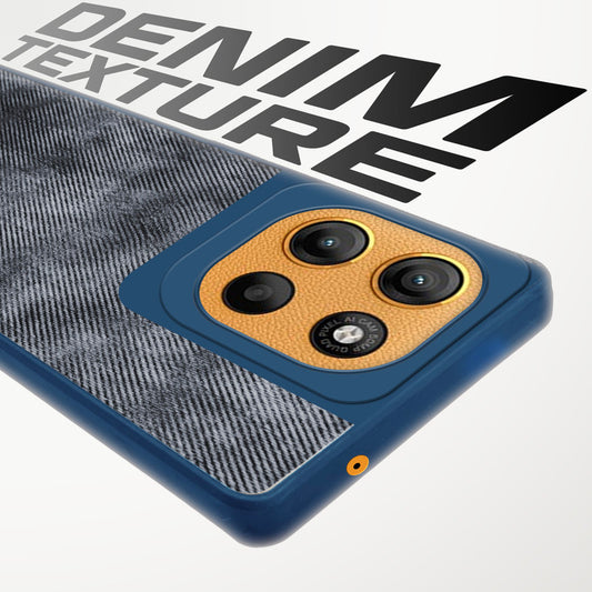 Classic Denim Finish Back Case for Motorola Moto G15