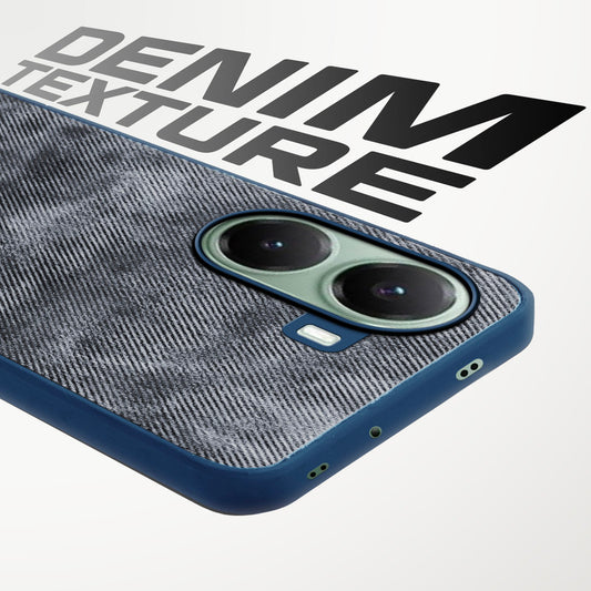 Denim Jeans Cloth Back Cover Case for Poco X7 Pro 5G