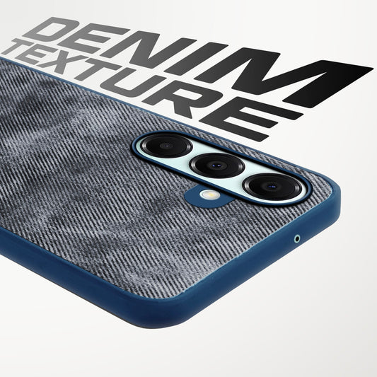 Classic Denim Finish Back Case for Samsung A16 5G with Raised Camera Edges & Micro-Fiber Lining
