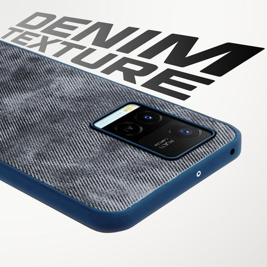 Classic Denim Finish Back Case for Vivo Y21 2021