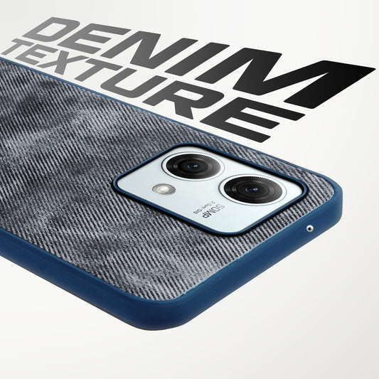 Classic Denim Finish Back Case for Motorola Moto G84 5G with Raised Camera Edges & Micro-Fiber Lining