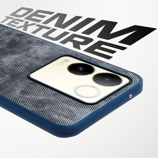 Classic Denim Finish Back Case for Vivo T2 Pro 5G