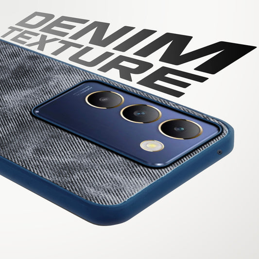 Classic Denim Finish Back Case for Vivo Y200e 5G