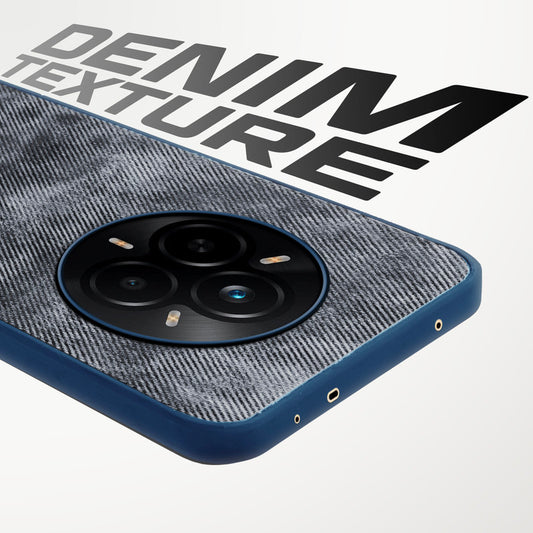 Denim Jeans Cloth Back Cover Case for Realme 14 Pro 5G