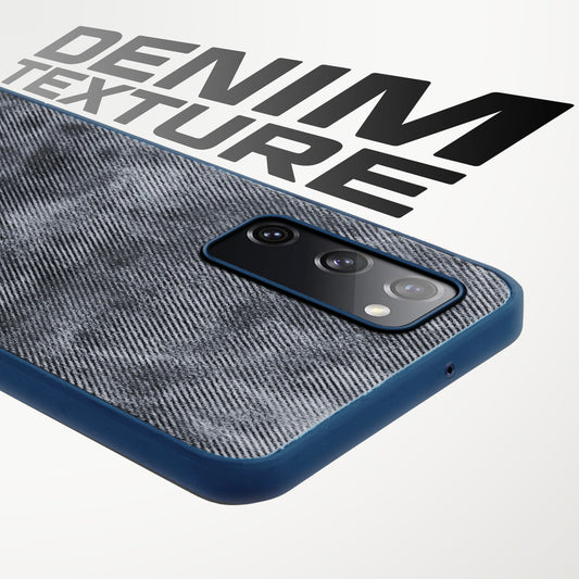 Classic Denim Finish Back Case for Samsung S20 FE 5G with Raised Camera Edges & Micro-Fiber Lining