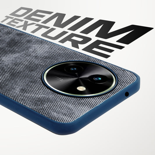 Classic Denim Finish Back Case for Vivo T3x 5G