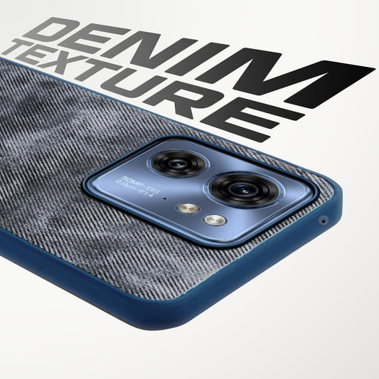 Classic Denim Finish Back Case for Motorola Moto Edge 40 5G