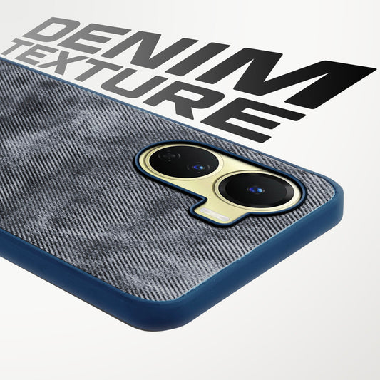 Classic Denim Finish Back Case for Vivo Y16
