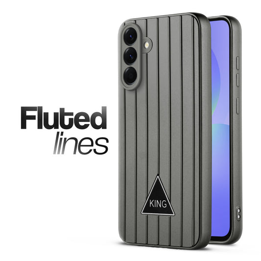 Glossy Matte Line Texture Back Cover for Samsung A36 5G