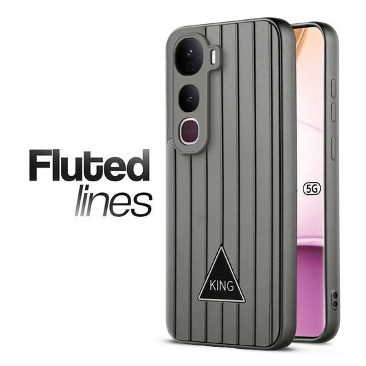 Glossy Matte Line Texture Back Cover for Vivo Y400 Pro 5G