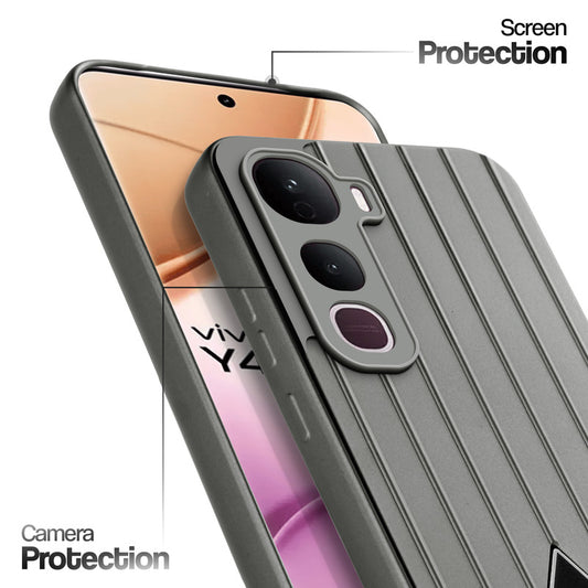 Glossy Matte Line Texture Back Cover for Vivo Y400 Pro 5G