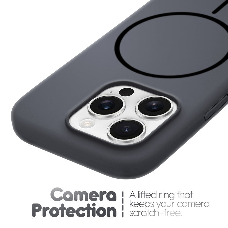 Cloud Feel Silicone Case for Apple iPhone 16 Pro – Supports Wireless Charging