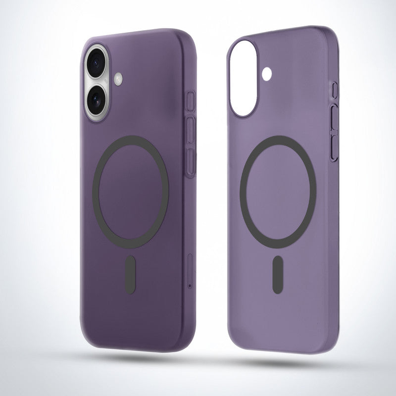 Frosted Slim Wireless Charging Support Case For Apple iPhone 16 Plus