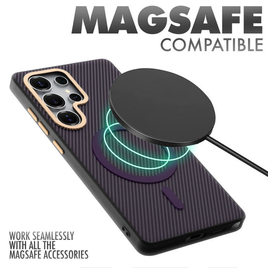 MagSafe Ready Checks Printed Back Case For Samsung S23 Ultra 5G with Enhanced Grip