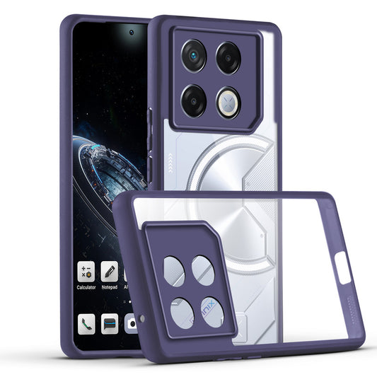 Premium Silicon Coloured Soft Framed Case with Clear Back Cover For Infinix GT 20 Pro 5G