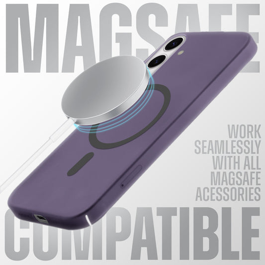Sleek Frosted Matte Hard Case with MagSafe Support For Samsung S24 5G