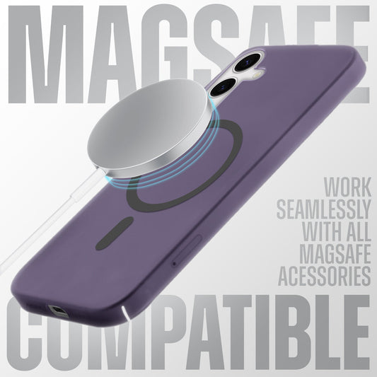 Sleek Frosted Matte Hard Back Cover With MagSafe Compatible Back Case for Samsung A15 5G