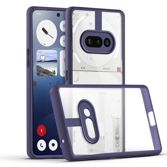 Premium Silicon Coloured Soft Framed Case with Clear Back Cover For Nothing Phone 3A 5G