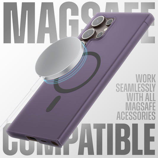 Sleek Frosted Matte Hard Case with MagSafe Support For Samsung S25 Ultra 5G