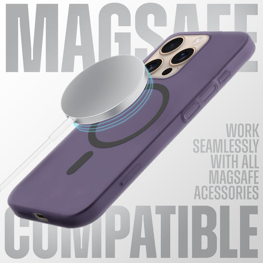 Sleek Frosted Matte Hard Case with MagSafe Support For Apple iPhone 16 Pro