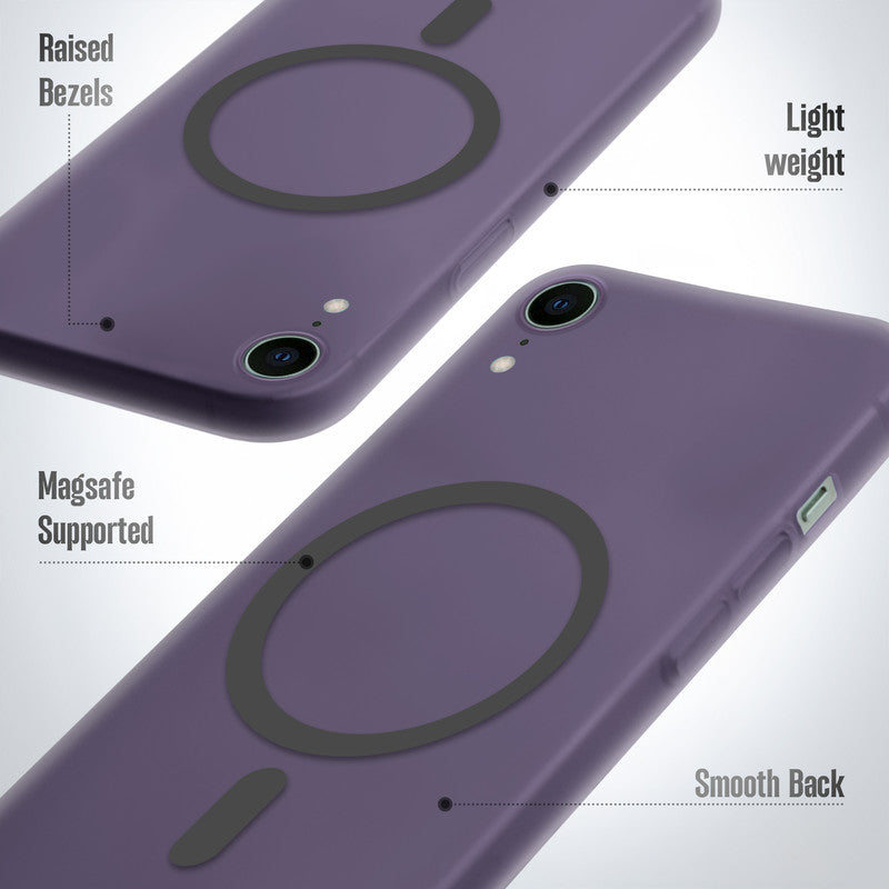Slim Matte Wireless Charging Support Back Cover for Apple iPhone XR