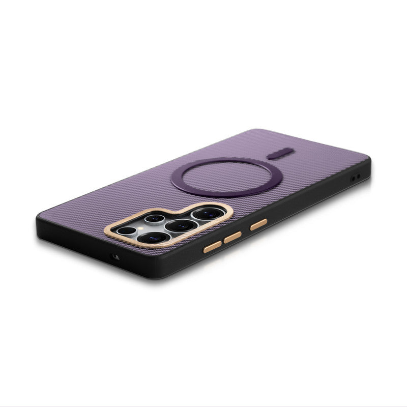 Wireless Charging Support Ready Checks Printed Back Case For Samsung S25 Ultra 5G with Enhanced Grip