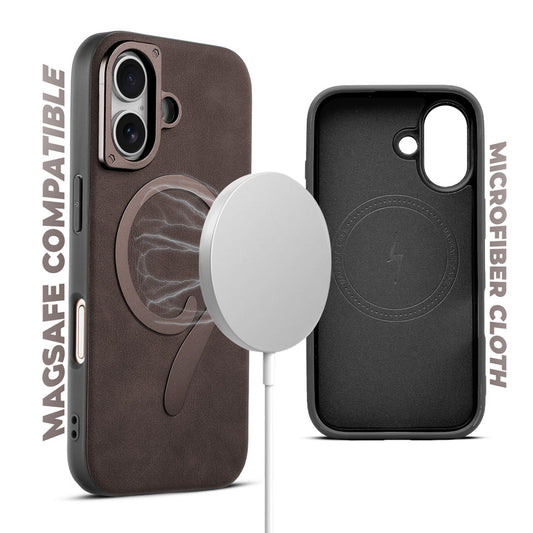 Prime Leather Magsafe Case for Apple iPhone 16