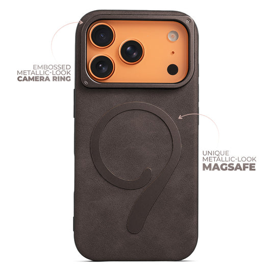 Prime Leather Wireless Charging Compatible Case for Apple iPhone 17 Pro