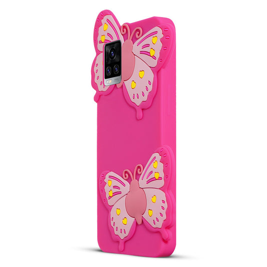 3D Vibrant Butterfly Silicone Phone Case For Vivo V20