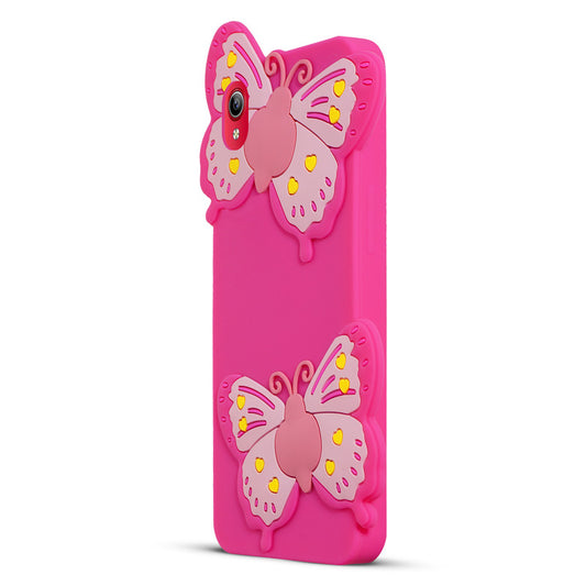 3D Vibrant Butterfly Silicone Phone Case For Vivo Y90