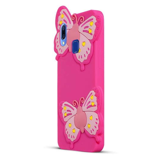 3D Vibrant Butterfly Silicone Phone Case For Vivo Y95