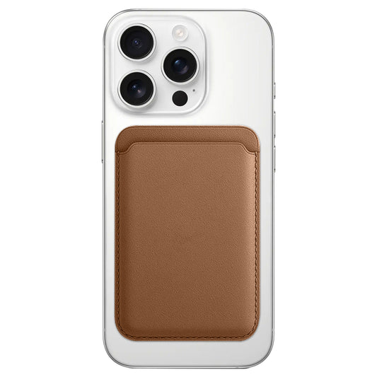 Magnetic Card Leather Wallet Holder Designed for MagSafe Compatible with Back Case