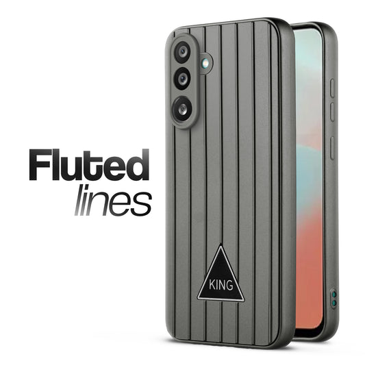 Glossy Matte Line Texture Back Cover for Samsung F56 5G