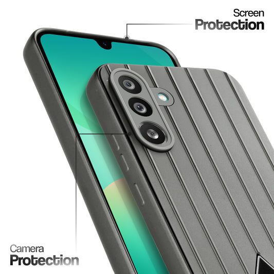Glossy Matte Line Texture Back Cover for Samsung M56 5G