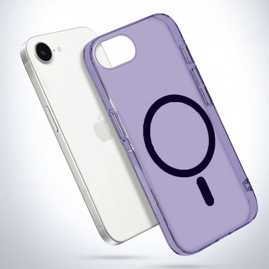 Colored Transparent Anti-Yellowing Magsafe Case For Apple iPhone 16e