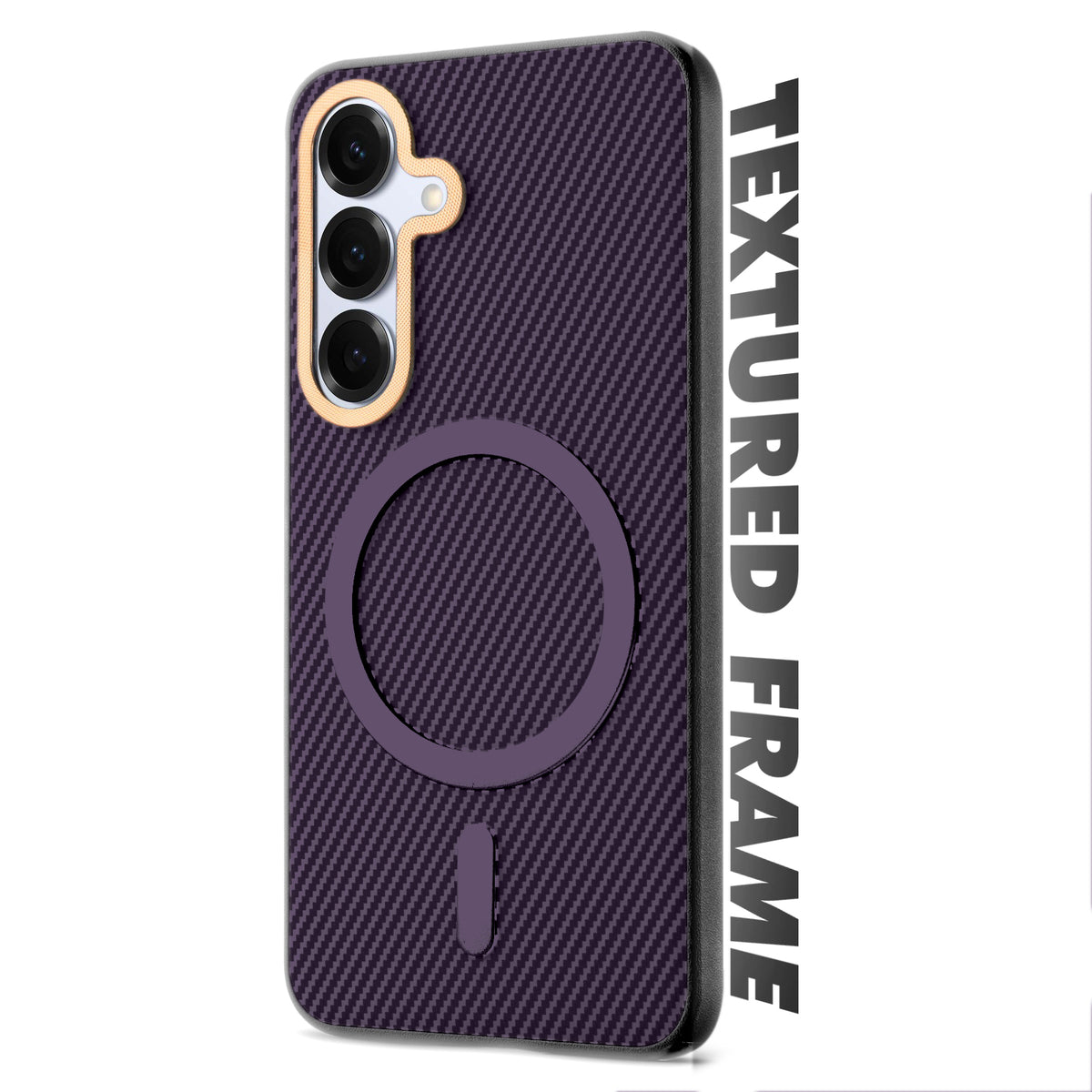 Wireless Charging Support Ready Checks Printed Back Case For Samsung S24 5G with Enhanced Grip