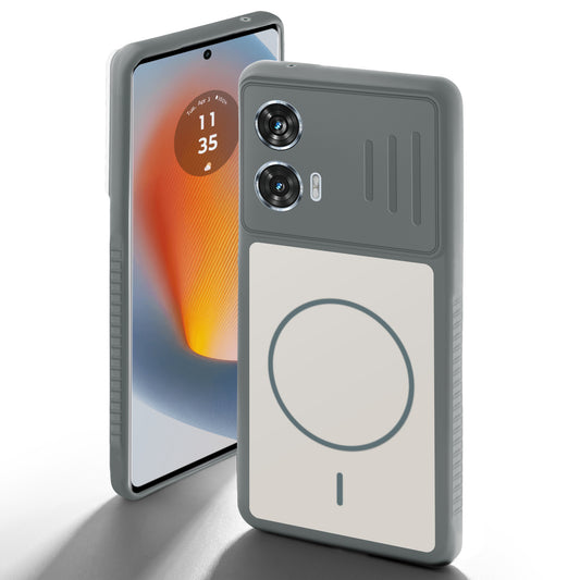 Dual Tone Silicone Grip Back Cover with Camera Protection for Motorola Moto Edge 50 Fusion 5G