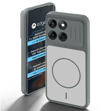 Dual Tone Silicone Grip Back Cover with Camera Protection for Motorola Moto Edge 60 5G