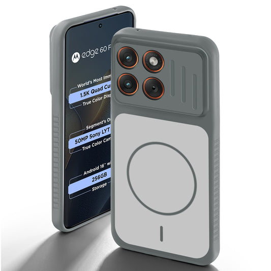 Dual Tone Silicone Grip Back Cover with Camera Protection for Motorola Moto Edge 60 Fusion 5G