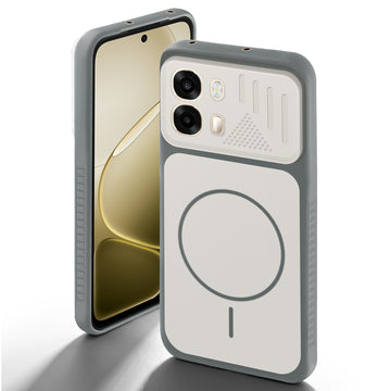 Dual Tone Silicone Grip Back Cover with Camera Protection for Oppo A6 Pro 5G