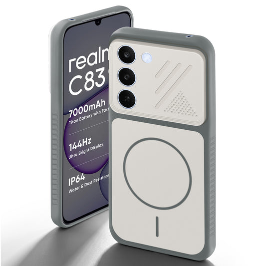 Dual Tone Silicone Grip Back Cover with Camera Protection for Realme C83 5G