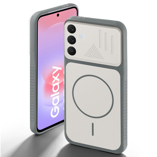 Dual Tone Silicone Grip Back Cover with Camera Protection for Samsung A37 5G