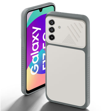 Dual Tone Silicone Grip Back Cover with Camera Protection for Samsung F17 5G