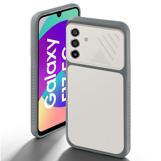 Dual Tone Silicone Grip Back Cover with Camera Protection for Samsung F17 5G