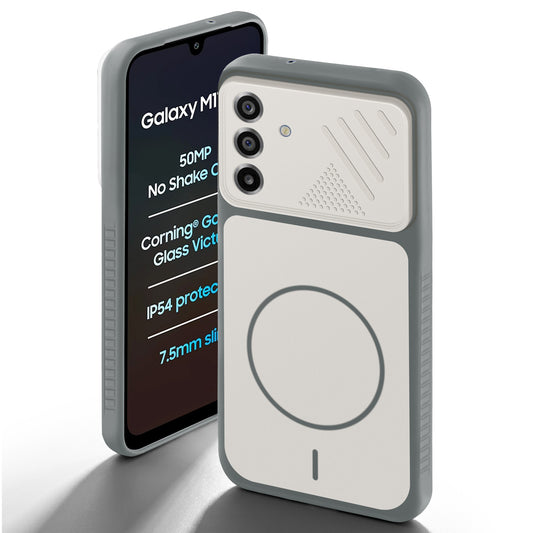 Dual Tone Silicone Grip Back Cover with Camera Protection for Samsung M17 5G