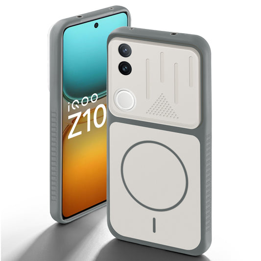 Dual Tone Silicone Grip Back Cover with Camera Protection for iQOO Z10R 5G